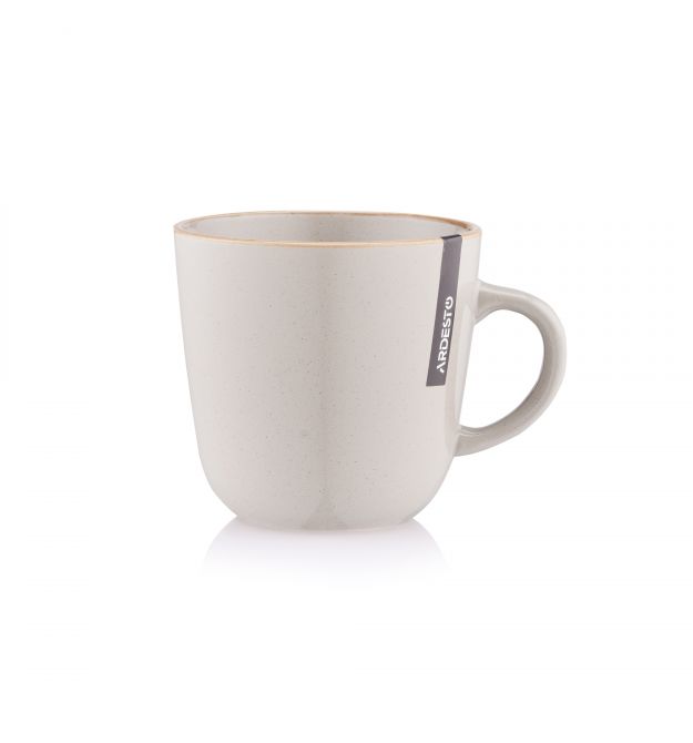 Чашка Ardesto Apulia, 450мл, кераміка, сірий