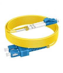 Патчкорд SC-UPC-LC-UPC SM 3м Duplex, Slim, 2.0мм