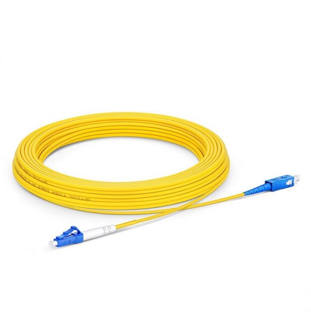 Патчкорд SC-UPC-LC-UPC SM 1м Simplex, Slim, 2.0мм