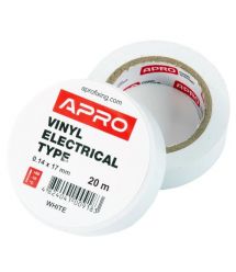 Изоляционная лента желтая APRO 0.14х17&nbsp;мм&nbsp;20&nbsp;м