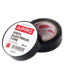 Изоляционная лента желтая APRO 0.14х17&nbsp;мм&nbsp;20&nbsp;м