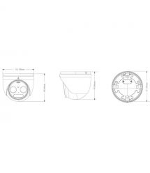 Тепловизионная IP-видеокамера 5MP TVT TD-5525E1-VT(7-PE) f-8mm, thermal 256x192 f-7mm