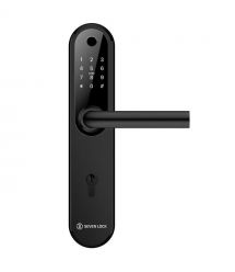 Умный дверной биометрический замок SEVEN LOCK SL-7768BF (85мм) black (без врезной части)