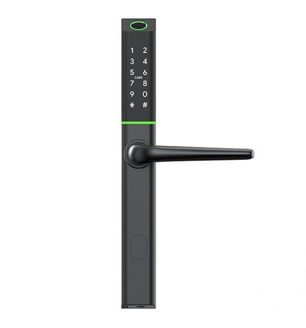 Умный дверной биометрический замок SEVEN LOCK SL-7763BF black (без врезной части)