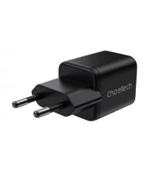 Мережевий зарядний пристрій Choetech PD5012 mini PD30W GAN A+C Black