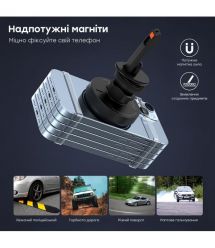 Автомобильное зарядное устройство для Choetech T205-F Black беспроводная зарядка, магнитный крепеж