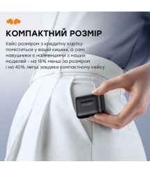 Бездротові навушники Choetech BH-T15 Black TWS, Bluetooth 5.2, ANC+ENC