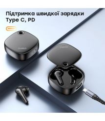 Бездротові навушники Choetech BH-T17 Black TWS, Bluetooth 5.4, ANC+ENC