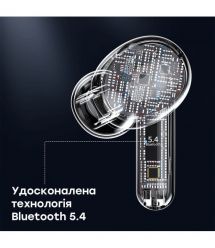 Бездротові навушники Choetech BH-T17 Black TWS, Bluetooth 5.4, ANC+ENC