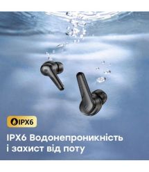 Бездротові навушники Choetech BH-T17 Black TWS, Bluetooth 5.4, ANC+ENC