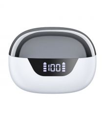 Беспроводные наушники Choetech BH-T60 White TWS, Bluetooth 5.3, ANC+ENC, LED-дисплей