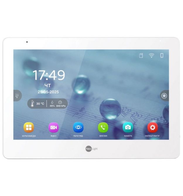 Видеодомофон NeoLight MEZZO Hybrid White