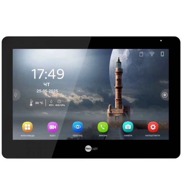 Видеодомофон NeoLight MEZZO Hybrid Black