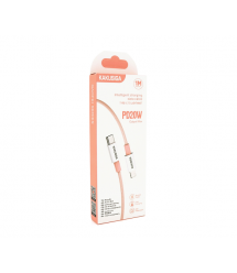 Кабель iKAKU KSC-723 GAOFEI PD20W smart fast charging cable (Type-C to Lightning), Pink, длина 1м, BOX
