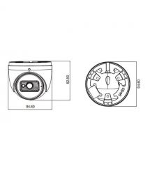 IP-відеокамера 5Mp TVT TD-9554E3B-A (D-PE-AR2) f-2.8mm з мікрофоном