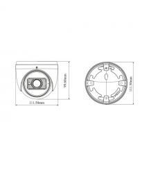 IP-відеокамера 5Mp TVT TD-9555E3B-A (D-AZ-PE-AR3) f-2.8-12mm з мікрофоном