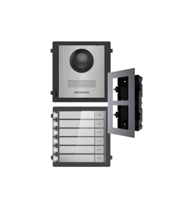 Комплект модулей Hikvision DS-KD8003-IME1NS + DS-KD-ACF2/Plastic + DS-KD-KK/S