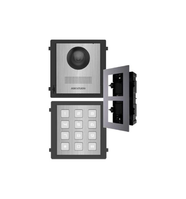 Комплект модулей Hikvision DS-KD8003-IME1NS + DS-KD-ACF2/Plastic + DS-KD-KP/S