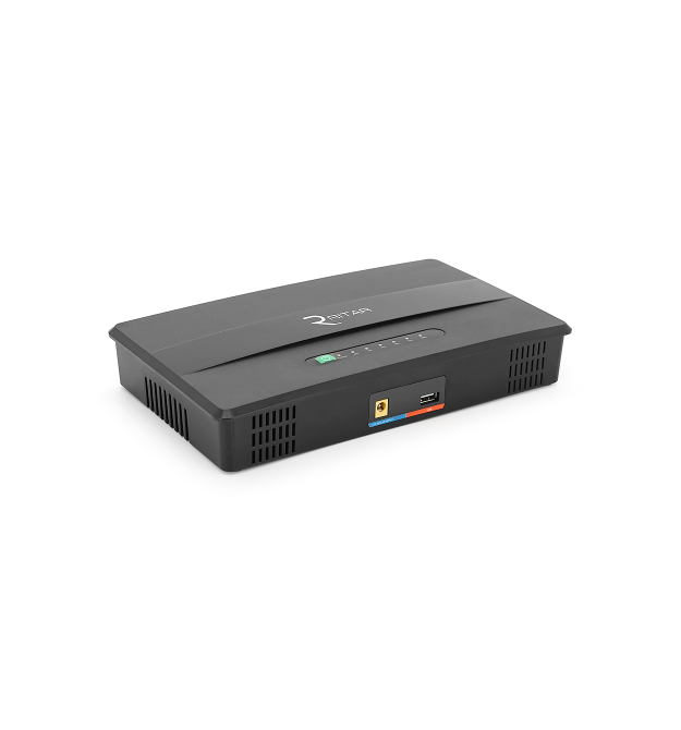 ДБЖ Green Wave EcoPlus8100L-100W для роутерів - комутаторів - PON - POE, 5V - USB-2A, 12V - 8A, 19V - 5A, (16000mAh), Black, BOX
