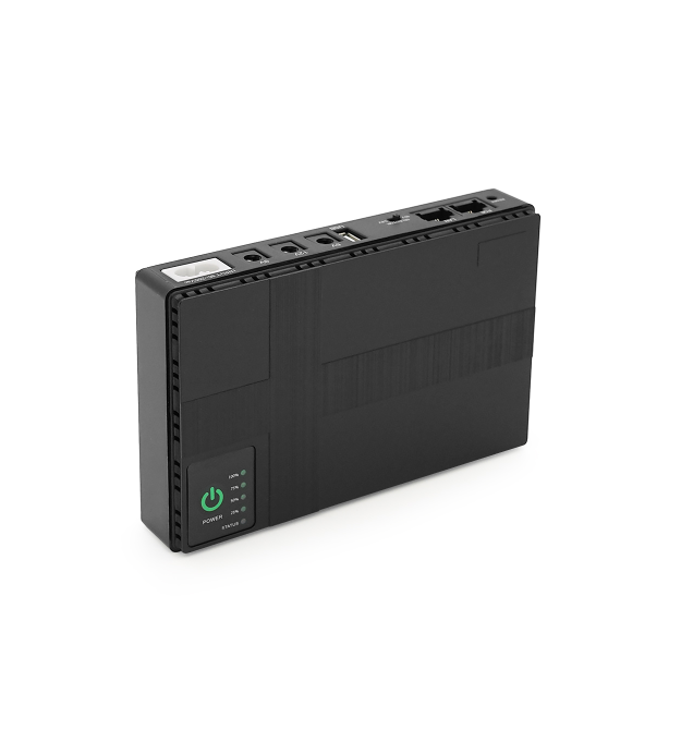 UPS-18W для роутерів - комутаторів - PON - POE-430, 5 - - 9 - 12V, 1 - 2A, Li-ion 8800MAh, Black, BOX