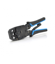 Інструмент Merlion HT-200R з храповиком для обтискача RJ-45 (8P8C) та RJ-12 - 11 (6P6C), 4P - 6P - 8P - 10P