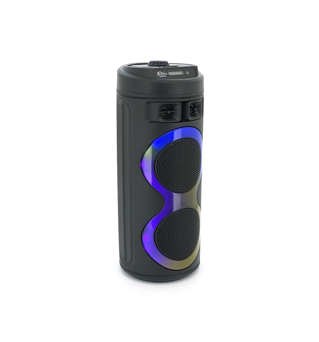 Акустична система з підсвічуванням ZQS6220, 2*10W, вбудований акум 3000mAh, живлення від USB кабелю, Black, Box
