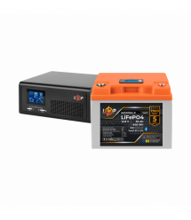 Комплект резервного питания LP(LogicPower) ИБП + литиевая (LiFePO4) батарея (UPS В430VA + АКБ LiFePO4 640W)
