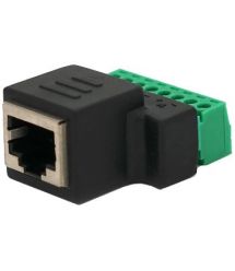 Разъем RJ-45(F) (8 контактов) с клеммами под кабель