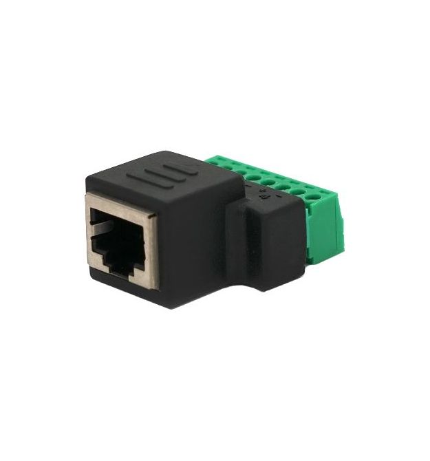 Разъем RJ-45(F) (8 контактов) с клеммами под кабель