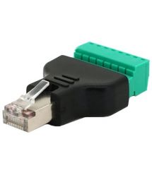 Разъем RJ-45(M) (8 контактов) с клеммами под кабель