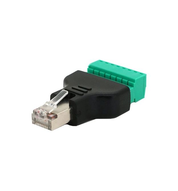 Разъем RJ-45(M) (8 контактов) с клеммами под кабель