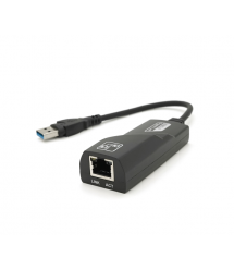 Конвертер USB3.0-Rj-45 Gigabit, Black, Blister