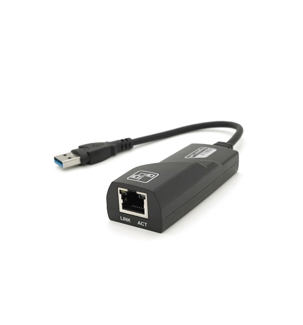 Конвертер USB3.0-Rj-45 Gigabit, Black, Blister