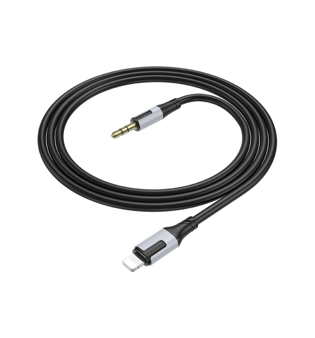 Кабель Borofone BL19 DC3.5 (тато) - Lighting (тато), круглий, 1м, Black, Box