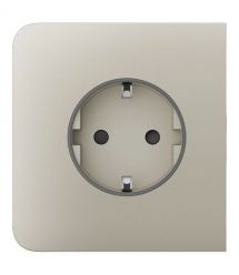Боковая панель для встроенной розетки Ajax SideCover (basic) [type F] Ivory