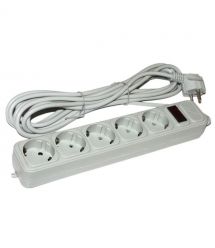 Сетевой фильтр Maxxter 3 м.,5 розеток с выключателем