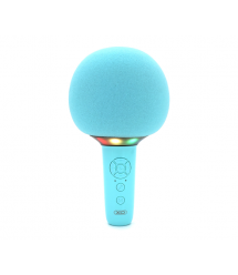 Бездротовий мікрофон XO-BE50, RGB Led, Blue, BOX