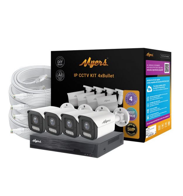5.0MP Набор для улицы 4CH IP KIT 5MP 4xBullet