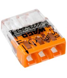 Клемма WAGO COMPACT 2273-243 3х2,5 (с пастой)