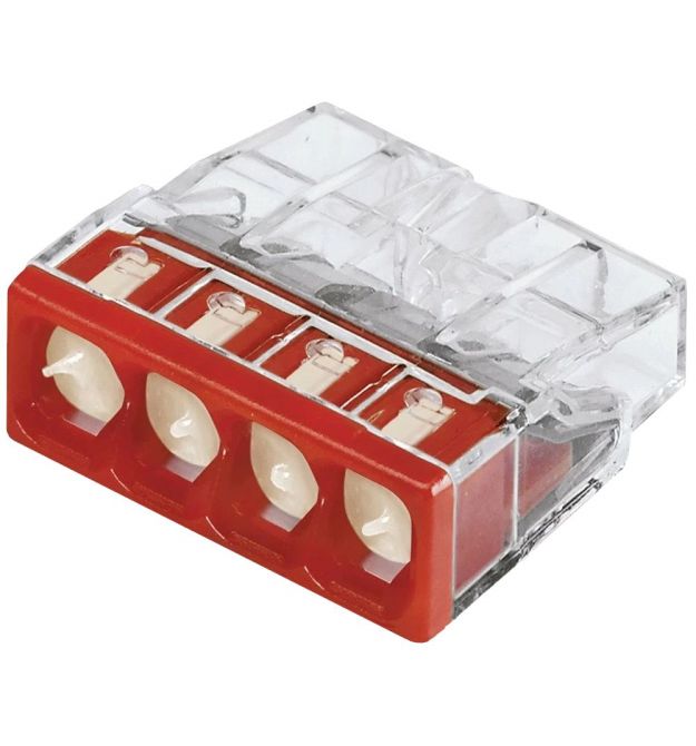 Клемма Wago 2273-244 4-провода 0,5-2,5мм2 (c пастой)