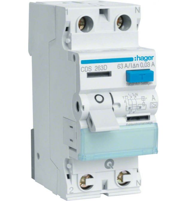 УЗО QC 1P+N 63A 30mA A