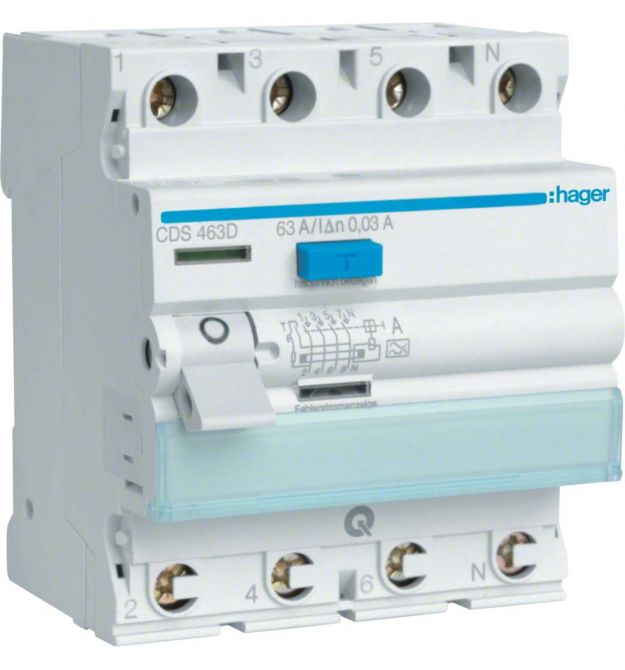 УЗО QC 3P+N 40A 30mA A
