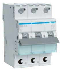 Автоматический выключатель 3P 6kA B-10A QC 3M