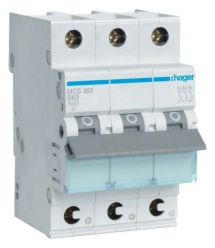 Автоматический выключатель 3P 6kA C-63A QC 3M