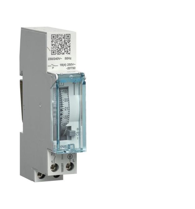 Таймер суточный электромеханический, пит. 230B ±10% 50-60Гц, вых. конт. 1НО-16A