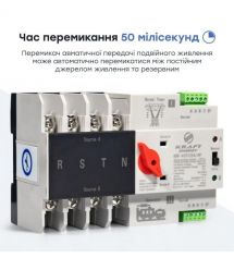 Автоматический переключатель (AVR) под полюсами KRF-ATS125A-4P 4