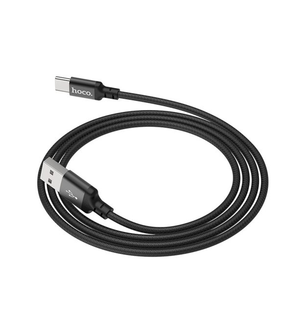 Кабель Hoco X14, Type-C-USB, 3A, Black, довжина 2м, BOX
