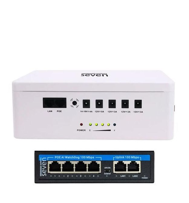 ИБП для системи видеонаблюдения SEVEN 6024w з PoE