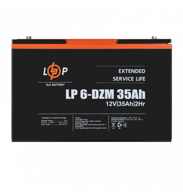 Акція. Тяговий свинцево-кислотний AGM акумулятор LP 6-DZM-35 Ah