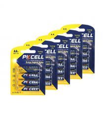 Комплект з 20 батарейок PKCELL Extra Heavy Duty AA R6P 1.5V по 4шт/блістер